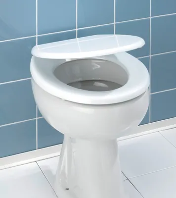 Obrázek produktu pro WENKO WC SEDÁTKO Záchodové sedátko Záchodové víko Sklenice Bali Bílá koupelna