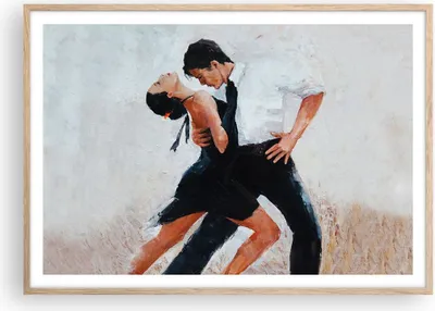 Produktbild von Gerahmtes Poster - Rahmen in heller Eiche - tanzen sie - 100x70 cm - Wand Bild - Wanddeko - Wandbilder - Kunstposter - Wandposter - Bilderrahmen - Bilder - Kunstdruck - Wandbild - P2NAA100x70-3771
