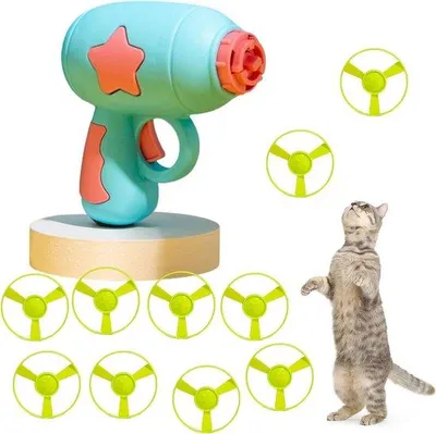 Produktbild von Interaktives Katzenspielzeug mit Propellern und Launcher