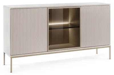 Produktbild von Selsey Tosena - Sideboard 3-türig mit LED, Greige, 154 cm