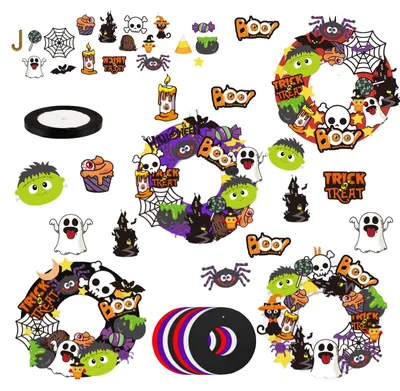 Obrázek produktu pro Sada 8 kusů dekorací na věnec na Halloween