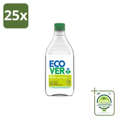 Produktbild von 25 x Ecover Spülmittel - Zitrone & Aloe Vera - 450 ml - Großpackung - 25 Stücke