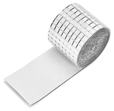 Obrázek produktu pro 4 x 100 cm, 1464 zrn, samolepicí mozaikové dlaždice, nástěnné samolepky, inovativní skleněné zrcadla pro kutily, domácí dekorace, KTV, stříbro
