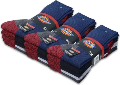 Produktbild von 15 Paar Dickies® CUSHIONED CREW Work Socks Herren Arbeitssocken Business Socken Strümpfe in Farbmix und Größe 43-46