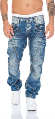 Produktbild von Cipo & Baxx Herren Regular Fit Jeans BJ8940 Blau, W34/L34