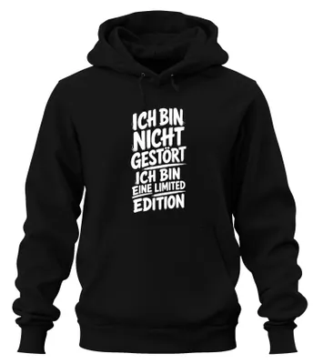 Produktbild von Ich bin nicht gestört ich bin eine Statement Sarkasmus Hoodie Kapuzenpullover, Schwarz, XXL