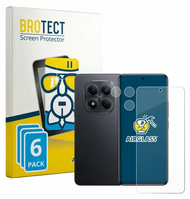 Produktbild von 6x BROTECT Schutzglas für Xiaomi Redmi Note 15 Pro 4G (Display+Kamera) Schutzfolie Panzer Folie Glas Display Schutz klar