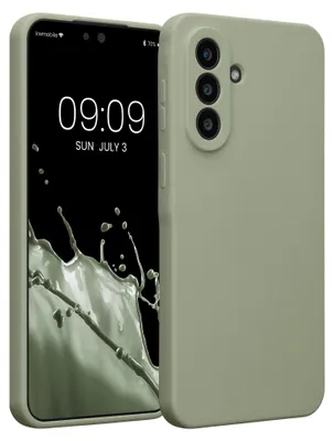 Produktbild von kwmobile Hülle kompatibel mit Samsung Galaxy A57 5G - Hülle Silikon gummiert - Handyhülle - Handy Case in Graugrün