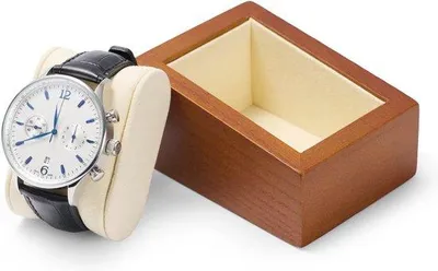 Produktbild von Holz Uhrenbox mit Uhrkissen und Schmuck Box für Frauen und Männer