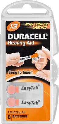 Immagine prodotto di Duracell DA13 ACUSTICA, Zink-Luft, pulsante/moneta, 1,4V