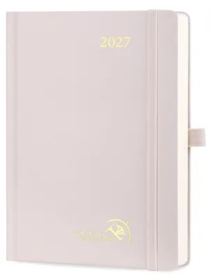 2027 Planer, Hardcover, A5, mehrsprachig, mit elastischem Verschluss