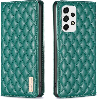 Produktbild von Galaxy A53 5G Hülle, Elegant Bookstyle Flip Leder Kartenfächer Schutzhülle mit Ständer für Samsung Galaxy A53 5G Grün