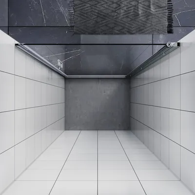 Produktbild von Sonni Nischentür Pendeltür Dusche 90x185cm Duschabtrennung Duschkabine Rahmenlos Duschtür Schwingtür mit NANO ESG Glas