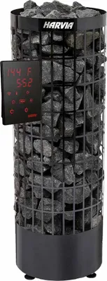 Produktbild von Saunaofen Harvia Cilindro XW WiFi Schwarz 6.8 kW | mit separatem Xenio WIFI Bedienteil | PC70MXW