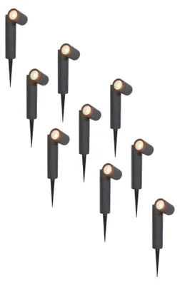 Image de HOFTRONIC - Spot à piquet LED jardin 4W 345lm 2700K IP65 Noir Dimmable