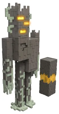 Produktbild von Minecraft -Actionfigur Der Knarz mit interaktiven Lichtern, Geräuschen und Zubehörteil, ca. 20 cm große Sammelfigur, 6 Jahr(e), Mehrfarbig, Kunststoff