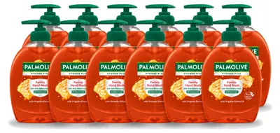 Obrázok produktu pre 12 kusov mydla Palmolive Hygiene Plus Family na ruky - 300 ml - výhodný balík - 12 kusov