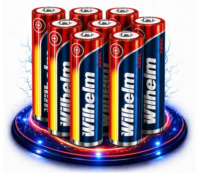 Produktbild von 8 x Lithium Ionen Akku Wilhelm 37 V 800 mAh Typ 14500 Li Ion AA