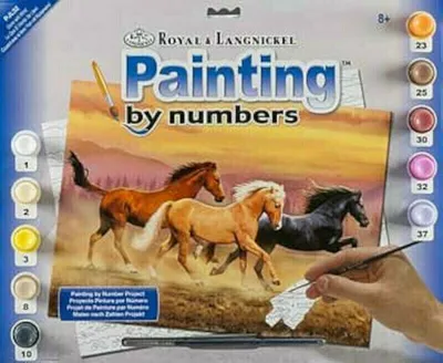Produktbild von Royal & Langnickel Malen nach Zahlen Pferde