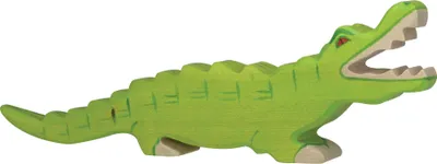 Produktbild von Krokodil Safari Holzfigur Alligator Holzspielzeug von Holztiger