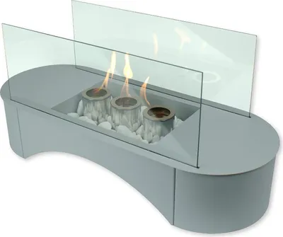 Produktbild von Tischkamin Pompei Premium Silber
