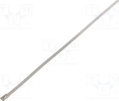 Produktbild von 10x Kabelbinder Farbe:  BU44-260 Kabelbinder - Metall L: 260mm Edel W: 4,6mm 445N