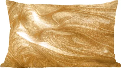 Produktbild von MuchoWow® Zierkissen Sofakissen Wohnzimmer Dekokissen 50x30 cm Ein goldener Hintergrund mit Glitzern - Wohnzimmerdekoration - Polster mit Photo