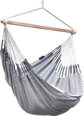 Produktbild von Potenza Hängesessel 160x115 cm Medelin L Hängestuhl Hängeschaukel Textil Hängesitz , bis 130 kg Handgefertigt aus Baumwolle Hängematte Schaukelstuhl