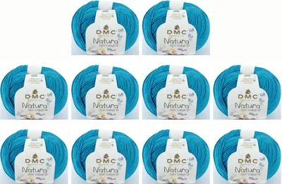 Productafbeelding van 10 bollen DMC Natura Just Baumwolle – mat garen, zacht en gemaakt van 100% gekamde katoen, nummer 302 (kleur N64)