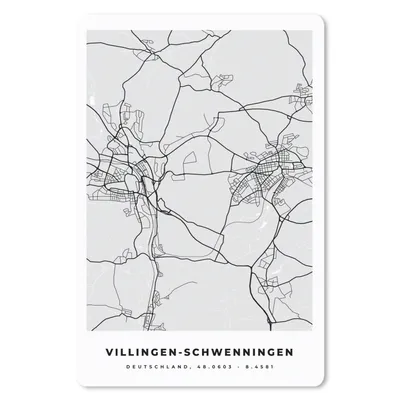 Produktbild von MuchoWow® Mauspad Mousepad Deutschland - Stadtplan - Karte - Villingen-Schwenningen 40x60 cm - Mousepads - Maus Mat - Pad - Mausunterlage - Schreibtisch Accesoire