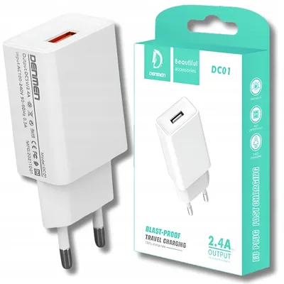 Zdjęcie produktu dla Szybka Ładowarka Sieciowa Usb 2.4 A 2A Fast Charge Wtyczka Do Smartwatcha