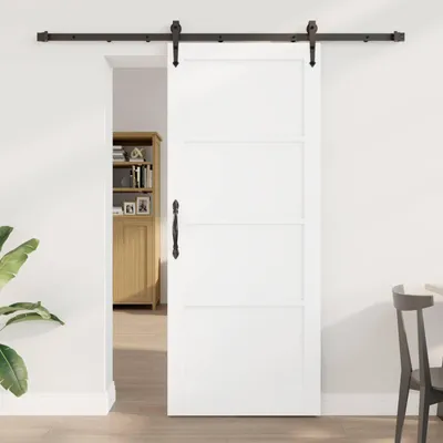 Produktbild von Möbel Schiebetür ORKDAL Weiß und Schwarz 83 x 202 cmHaustüren - Haustüren c6265