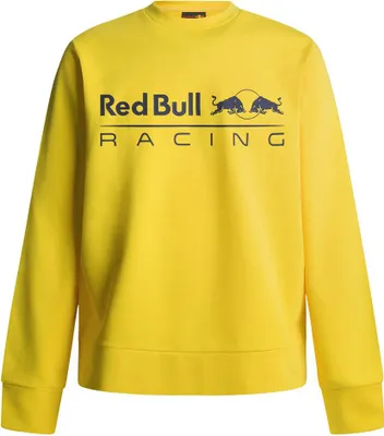 Image de Sweat-shirt Red Bull Racing Team Logo Crew, jaune, taille S, homme, jaune, taille S