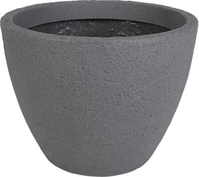Image de Pot de fleurs gris aspect pierre Pot de fleurs Cache-pot Ø39cm