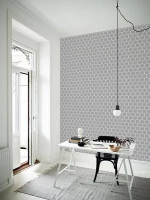Produktbild von Coloray Fototapete 250x104 cm An Einer Wand Latex Latextapete - Honeycomb-Sechskantmaterial geometrisch