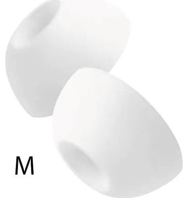 Obrázek produktu pro Silikonové špunty do uší, velikost M, pro AirPods Pro 3, pevné špunty, sada 2 ks, bílé. 2 sady