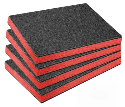 Schaumstoffplatten 4er-Pack 40x30x2,5 cm PE-Schaum