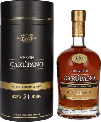 Produktbild von Ron Añejo Carúpano Reserva 21 Privada 40% Vol. 0,7l in Geschenkbox