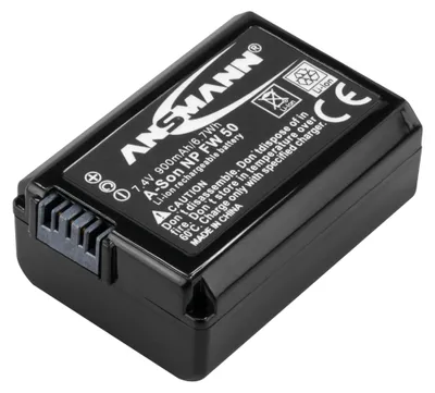 Produktbild von ANSMANN Kamera Akku NP FW50 Li-Ion 7,4V 900mAh, für Sony, Alpha, NEX, DSC uvm.