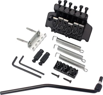 Image de pont de guitare trémolo à 6 cordes pour guitare électrique ST avec vis de montage du bras trémolo Accessoires de guitare