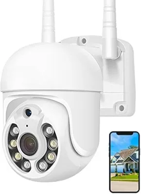 Zdjęcie produktu dla Bezprzewodowa kamera zewnętrzna do monitoringu – Bezprzewodowa kamera do monitoringu zewnętrznego – Zestaw bezprzewodowych kamer do monitoringu
