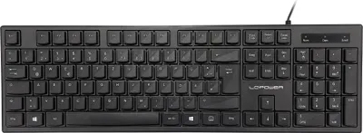Produktbild von LC-Power LC-KEY-903DE Büro-Tastatur, USB, schwarz, deutsches Layout