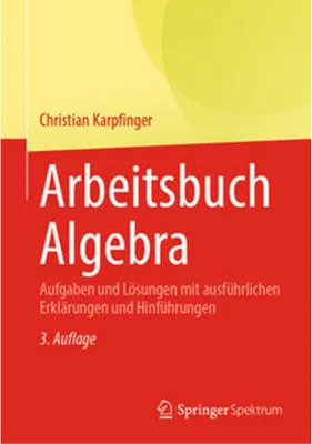 Produktbild von Arbeitsbuch Algebra