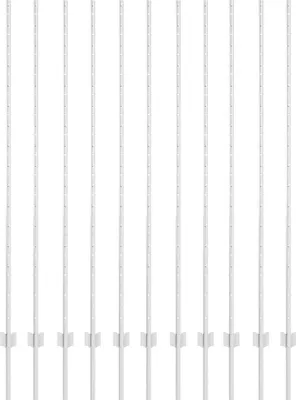 Image de vidaXL Poteaux de clôture 11 pcs argent 160 cm acier