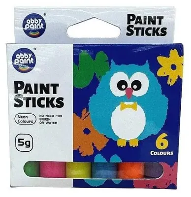 Image de Crayons de peinture, 6 couleurs - ADAR