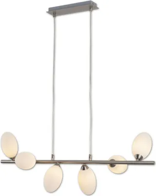Produktbild von LED Pendelleuchte, Metall, Stahl-Blank, L 80 cm