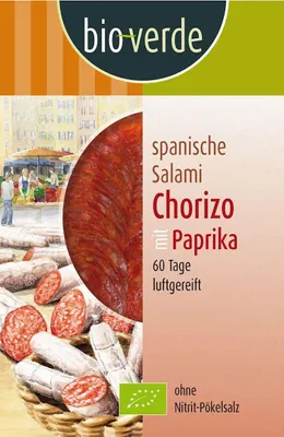 Obrázok produktu pre SALÁMY CHORIZO S PAPRIKOVÝMI PLASTAMI80 g -VERDE