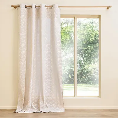 Zdjęcie produktu dla Zasłona z oczkami (140 x 240 cm) - Saharis - Materiał: polikatron (bawełna z poliestrem)