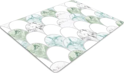Produktbild von Stuhlunterlage Bürostuhlunterlage 120 cm x 90 cm Bodenmatte Bürostuhlunterlage - Jakobsmuscheln