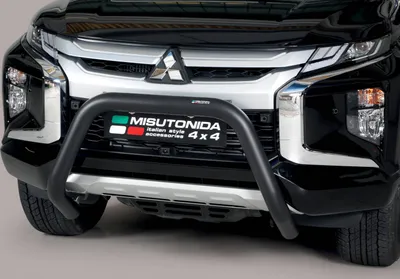 Obrázok produktu pre J&J Automotive | Predné rámy pre Mitsubishi L 200 Double Cab 2019-vyššie 76mm čierny